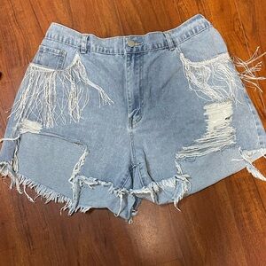 SHEIN Fringe 1X shorts